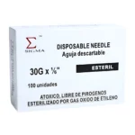 Agujas De Acero Estériles De Mesoterapia 30G (1 Caja 100 Unid.)
