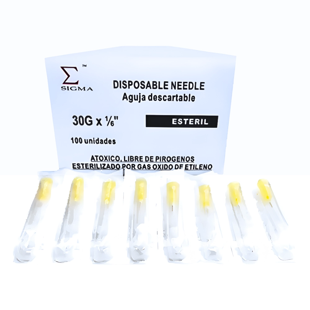 Agujas Estériles Finas De Mesoterapia 30G X 1/6 (1 Caja 100 Unid.)