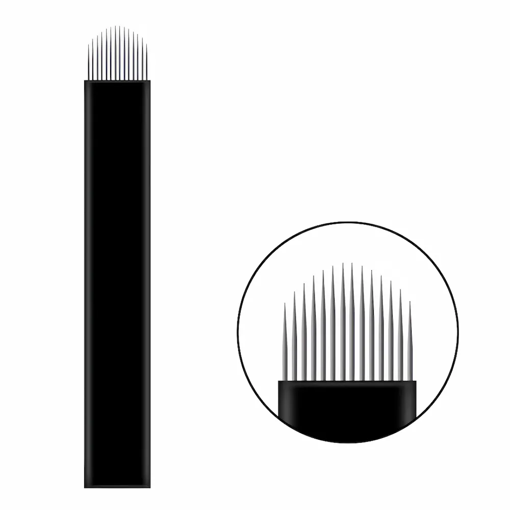 Agujas Microblading Flex 14U Black (1 Caja 35 Unid.)