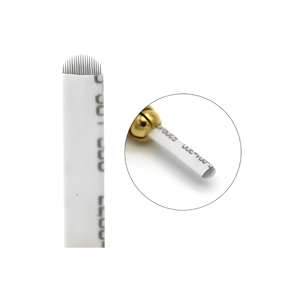Agujas Microblading Flex 18U White (1 Caja 35 Unid.)