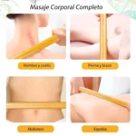 Bambú Para Masaje Y Terapia Corporal Madera Con 9 Piezas (1 Set)