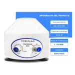 Centrífuga Metálica De 6 Tubos De 20 ML Model 800D Euromar® (1 Set)