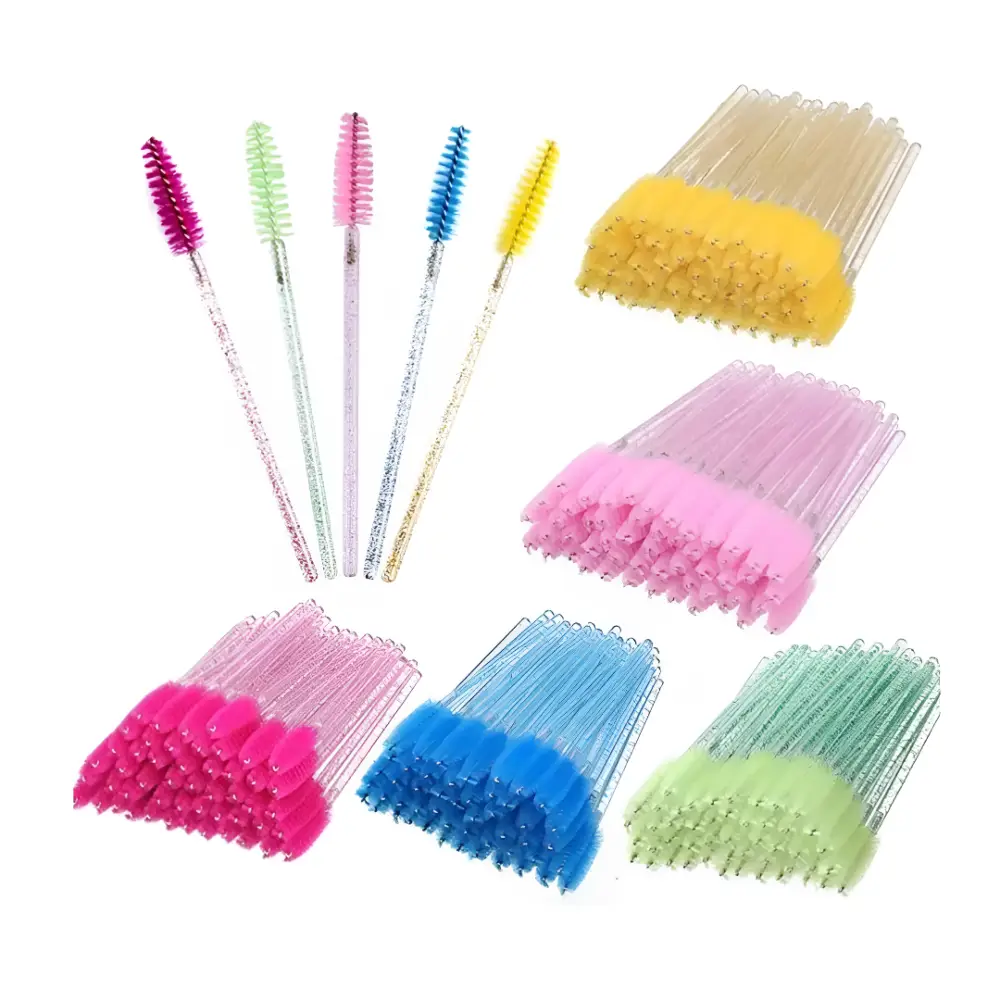 Cepillos Para Cejas Y Pestañas Profesionales (1 Caja 50 Unid.)