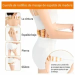Cuerda Masajeadora De Maderoterapia Corporal 13 Rodillos (1 Unidad)