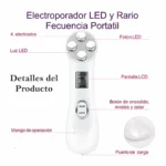 Electroporador Portátil Inalámbrico Para Rostro (1 Set Completo)