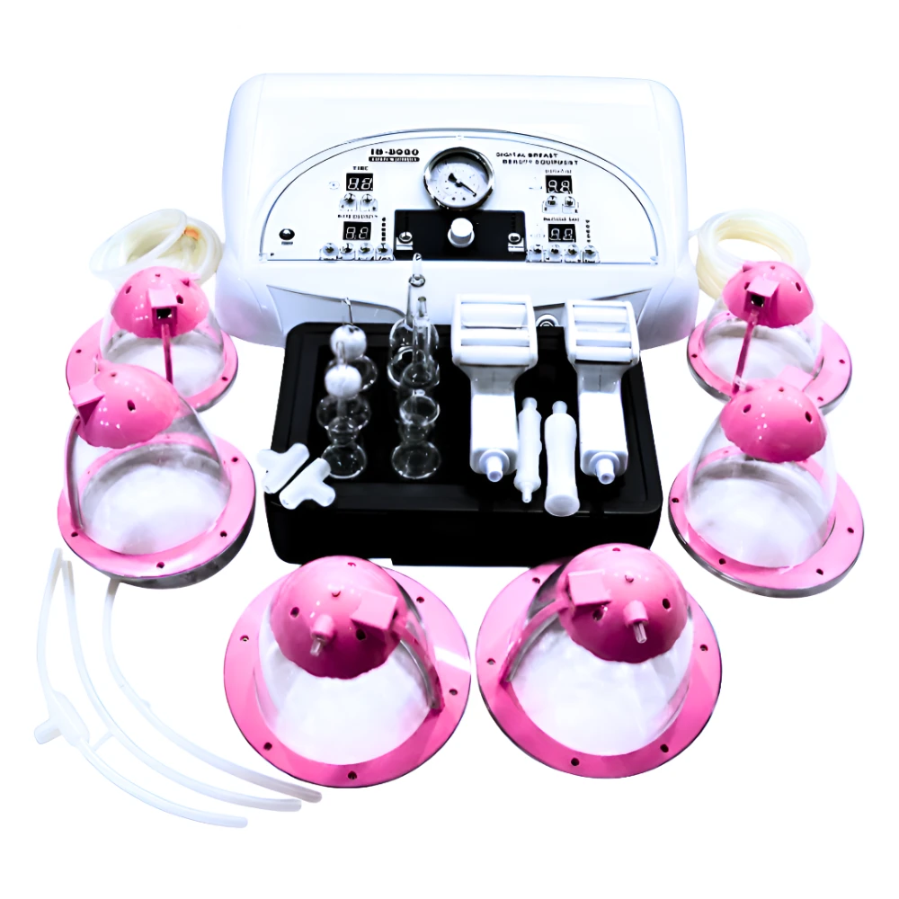 Equipo Vacuum Infrarrojo Con 6 Copas Rosadas Pink (1 Set Completo)