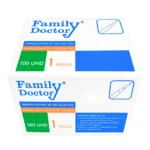 Family Doctor® Jeringa Estéril De 1ml Con Aguja 25G (1 Paq. 100 Unid.)