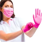 Guantes De Nitrilo Rosado Royale Gloves (1 Paq. 100 Unid.)