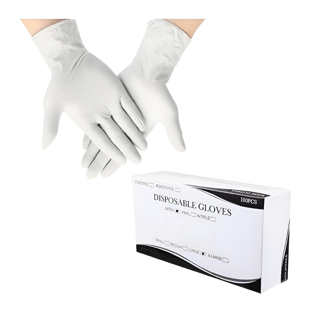 Guantes de Látex Blancos Alta Sensibilidad Táctil (1 Caja 100 Unid.)