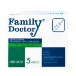 Jeringa Esteril 5ml (Aguja 21g X 1 12) - Family Doctor (1 Paq. 100 Unid.)