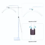 Lampara De Media Luna LED Para Trabajos De Lashista 1 Set Completo