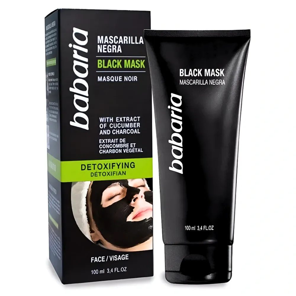 Mascarilla Negra Babaria® Purificante Facial (2 Potes)