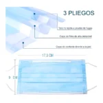 Mascarilla Tapaboca 3 Pliegues (Caja De 50 Unidades)
