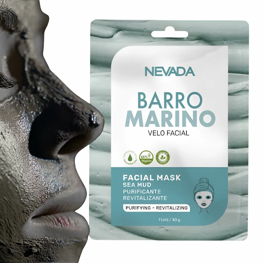 Mascarilla Velo Facial De Barro Marino (2 Cajas 20 Unid.)