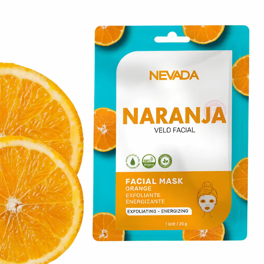 Mascarilla Velo Facial De Naranja (2 Cajas 20 Unid.)