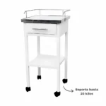 Mesa Auxiliar Liviana Soporta 20kg Con 1 Cajón (Por Unidad)