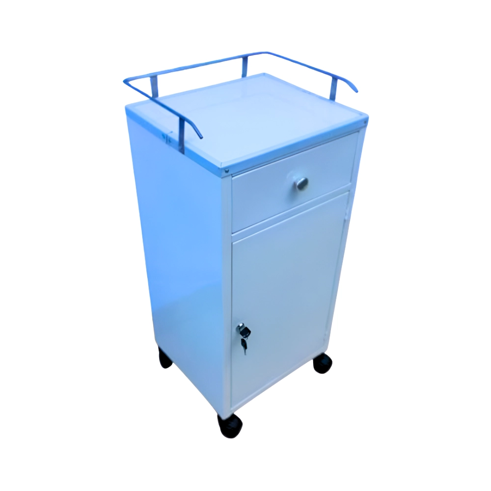 Mesa Auxiliar de 1 Cajón Amoblado Con Llave 35x45x80cm (Por Unidad)