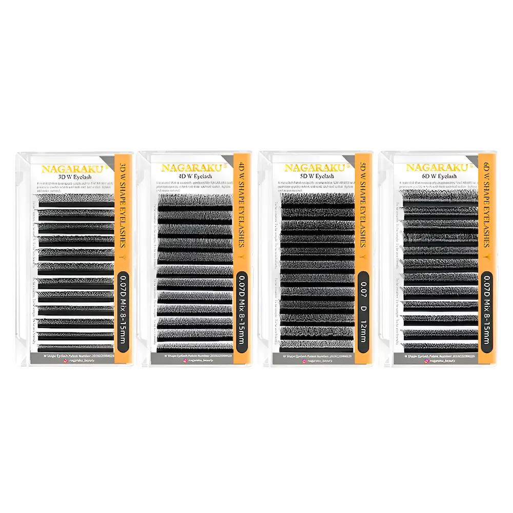 Nagaraku® Extensiones Pestañas Tecnológicas W 3D/4D/5D/6D (1 Par)