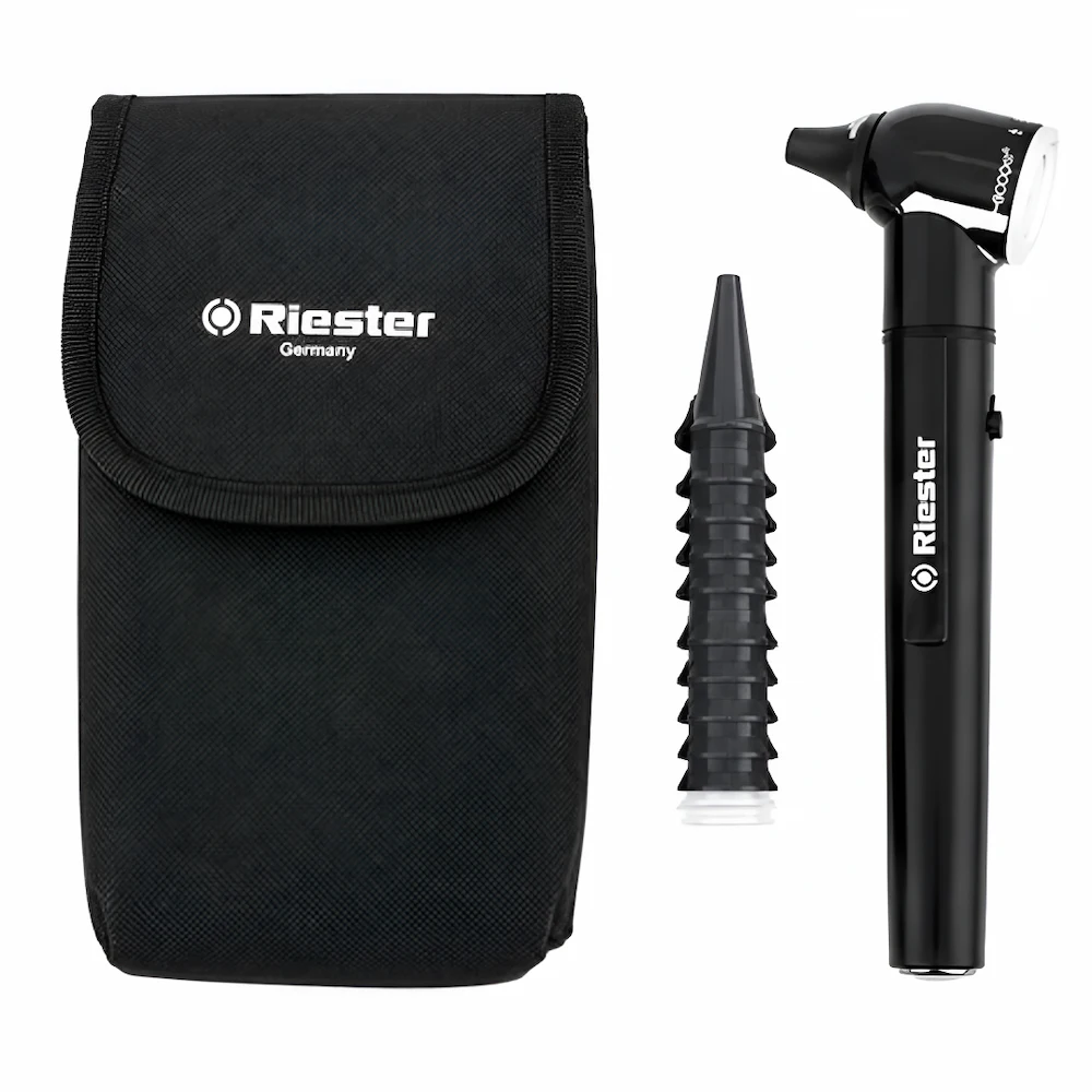 Otoscopio Médico Portátil e-scope 2101-200 Riester® (1 Set Completo)