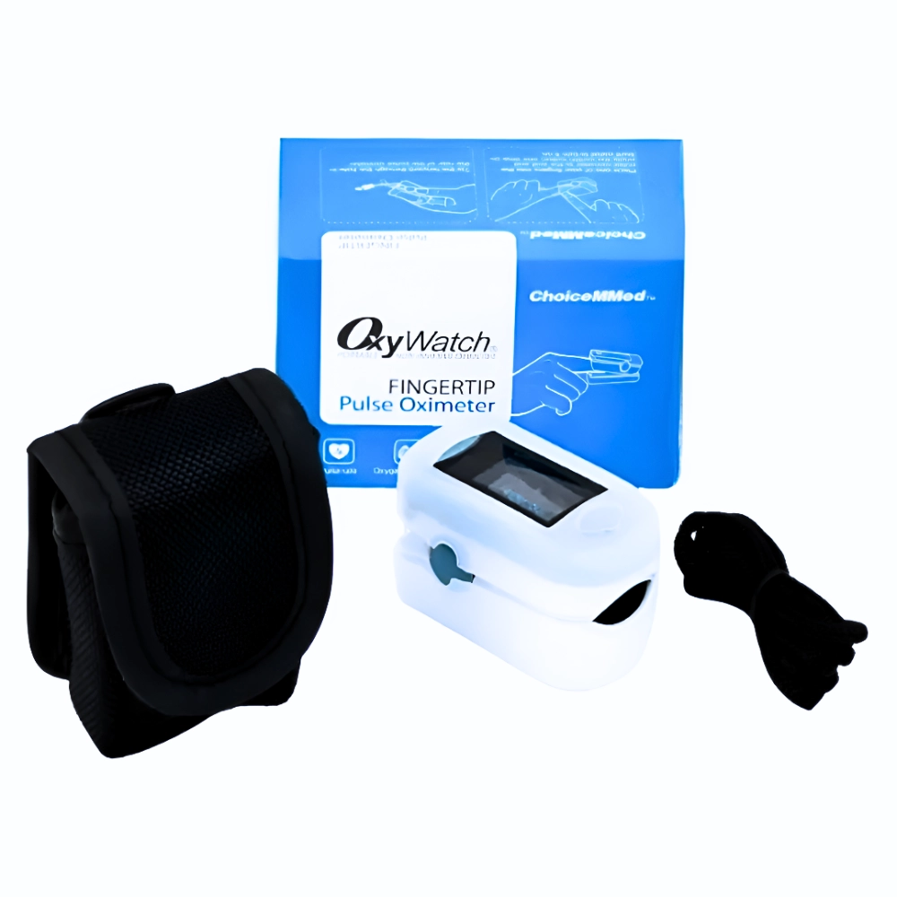 Oximetro De Pulso Digital ChoiceMMed® OxyWatch Medico (1 Set Completo)