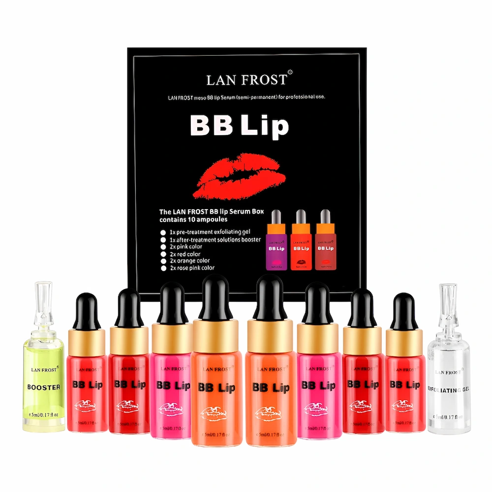 Pigmentos Semipermanentes Bb Lip Serum Lan Frost® 5ml (1 Caja 10 Unid)