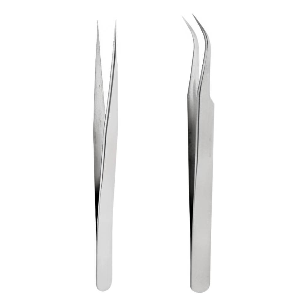Pinzas Para Extensiones De Pestañas Inoxidables (1 Caja 5 Unid.) Pinzas Para Extensiones De Pestañas Inoxidables (1 Caja 5 Unid.)