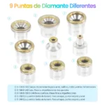 Punta De Diamante Digital Facial 3 En 1 Equipo (1 Set Completo)