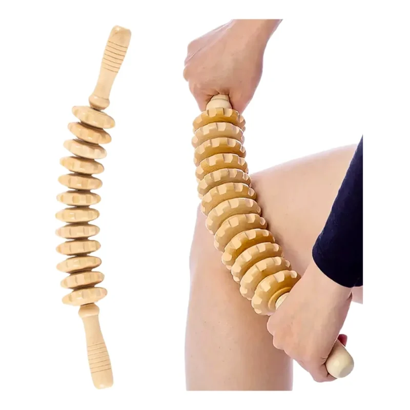 Rodillo Flexible De 12 Piezas – Madera (Por Unidad) - Maderoterapia