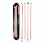 Set Profesional De Herramientas Para Limpieza Facial 1 Set 4 Unid Rosado