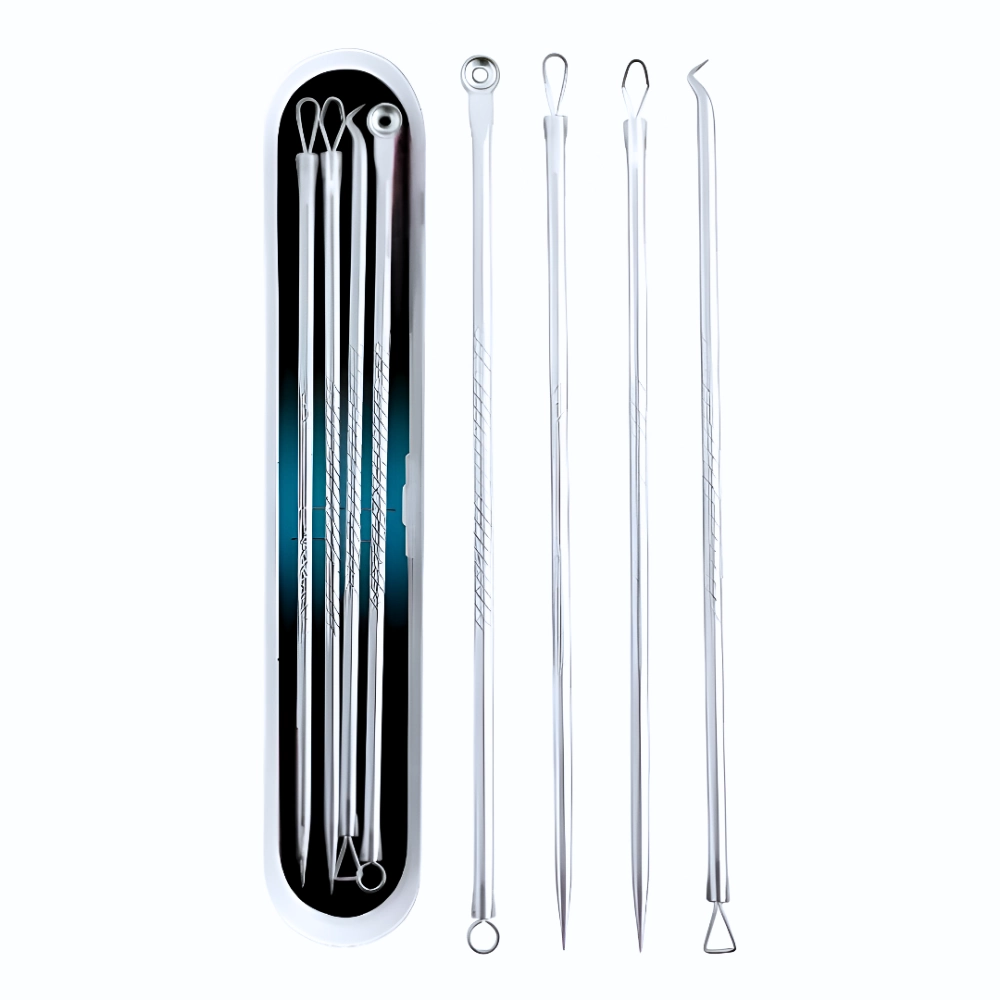 Set Profesional De Herramientas Para Limpieza Facial (1 Set 4 Unid.)