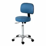 Taburete Regulable Con Respaldar Y Rodable Para Cabina 360° (1 Unidad)