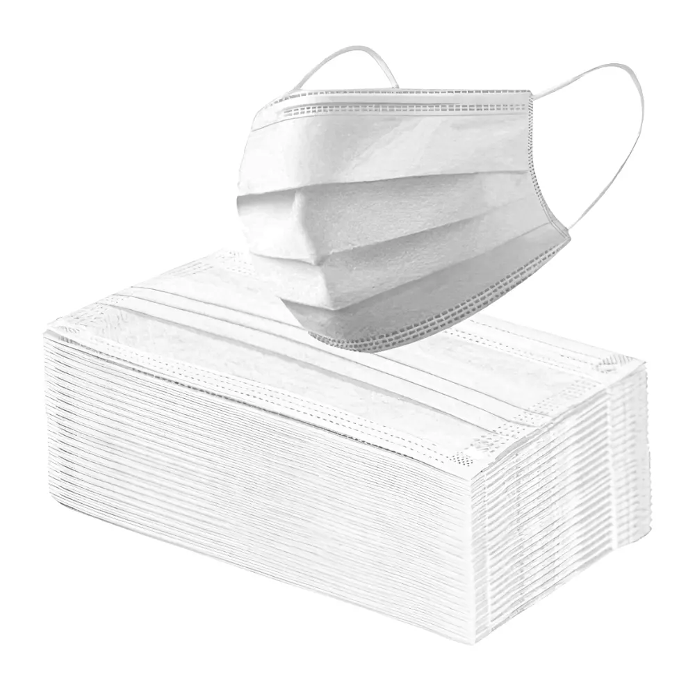 Tapabocas De Triple Capa Quirúrgico Con Elástico Facial (17.5 x 9 cm)
