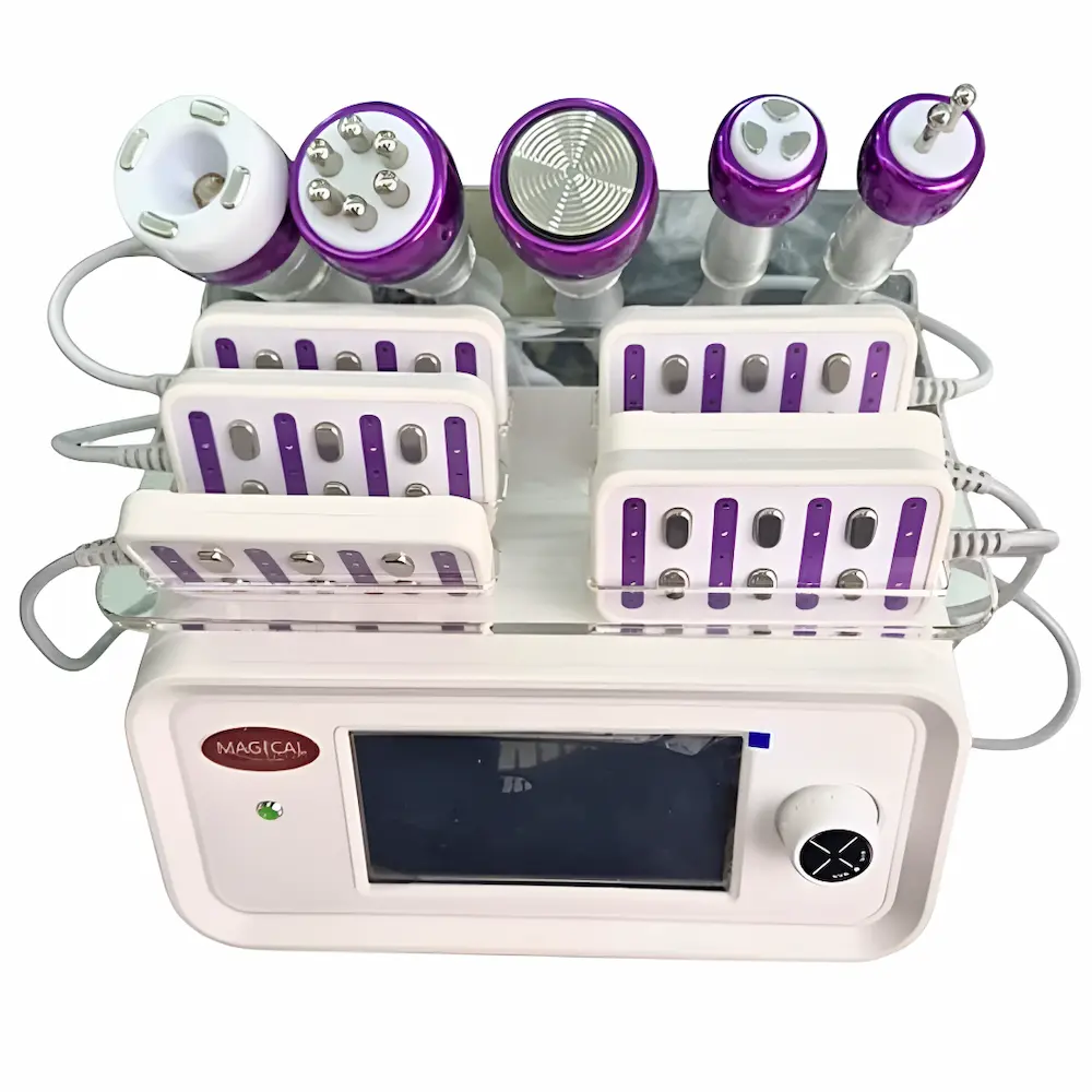 Ultracavitador De Metal 6 En 1 Con Lipoláser 80k (1 Kit Completo)