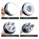 Ultracavitador Portátil RF y Vacuum 4 en 1 (1 Set Completo)