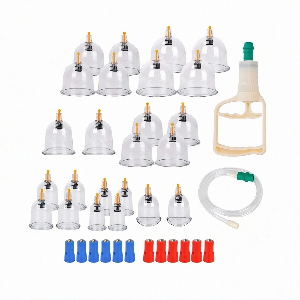 Ventosas Acrílicas para Ventosaterapia - 24 Piezas (1 Set Completo)