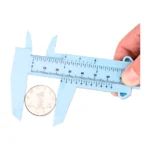 Vernier De Plastico Blanco Para Medicion De Cejas Y Rostro