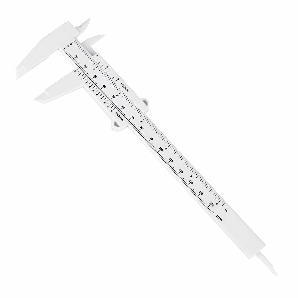Vernier De Plástico Blanco Para Visajismo De Cejas (1 Paq. 10 Unid.) Vernier De Plástico Blanco Para Visajismo De Cejas (1 Paq. 10 Unid.)