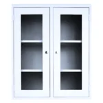 Vitrina De Metal De 2 Cuerpos Médica Organizadora (1 Set Completo)