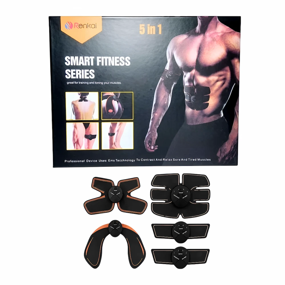 Electroestimulador Muscular Uso Corporal Smart Fitness 5 en 1 (1 Set)