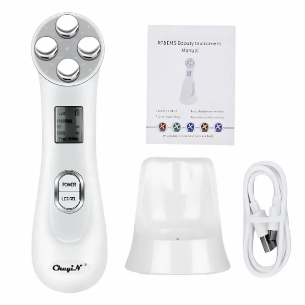 Electroporador Portátil Rf + Led Mesoterapia Sin Agujas (1 Set Completo)