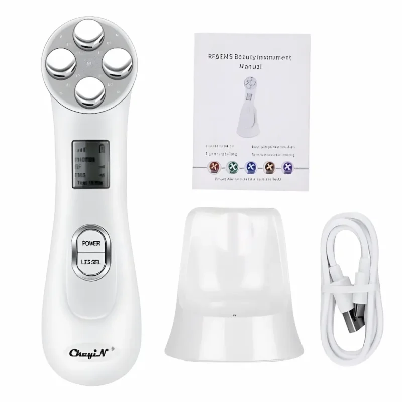 Electroporador Portátil Rf + Led Mesoterapia Sin Agujas (1 Set Completo)