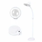 Lámpara Lupa Led Profesional 8X Con Base Sólida (1 Set Completo)