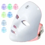 Máscara Led Facial 7 Colores Recargable Silicona (1 Set Completo)