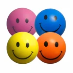 Pelota Anti Estrés De Goma Con Diseño De Carita Feliz (Por Unidad)