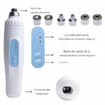 Punta de Diamante Portatil Microdermoabrasion 1 Kit Completo
