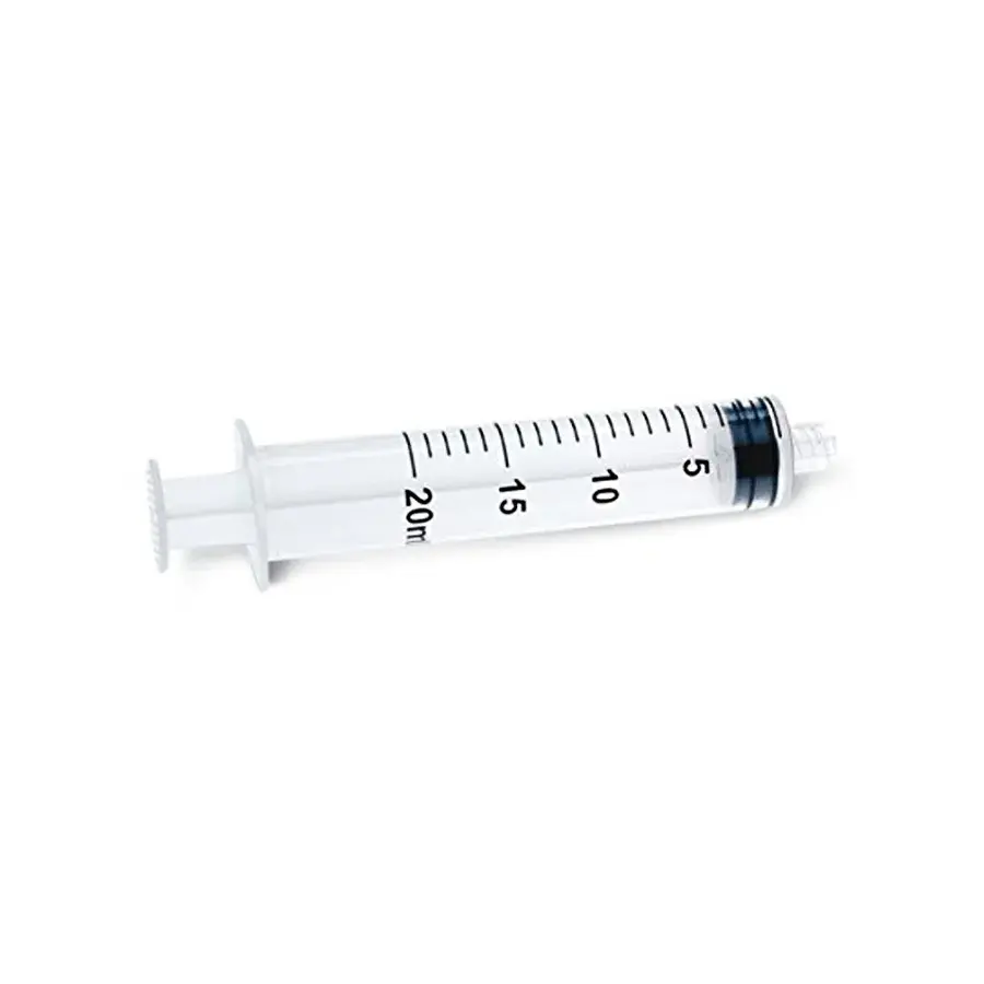 Jeringa Descartable 20Ml Tres Partes Alta Transparencia (1 Caja 25 Unid.)