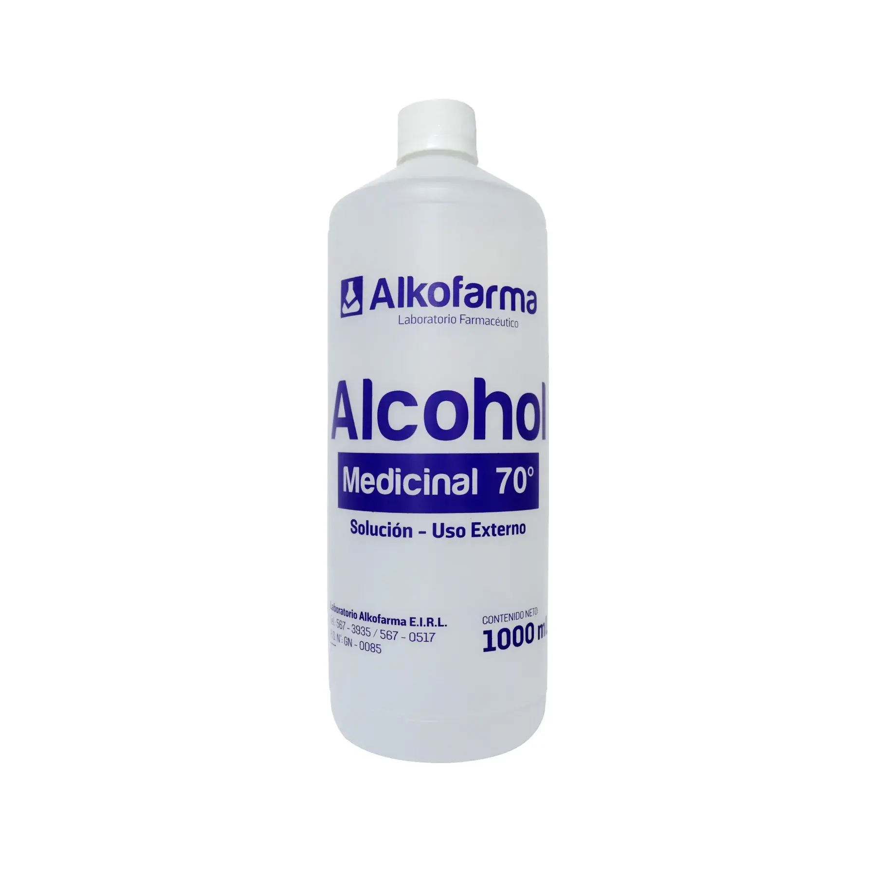 Alcohol Medicinal Alkofarma® 70° Líquido (1 Caja 2 Frascos)