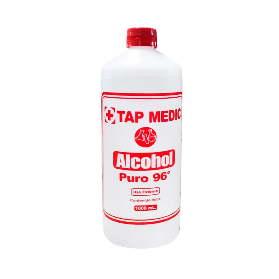 Alcohol Puro Tap Medic® 96° Líquido (1 Caja 2 Frascos)