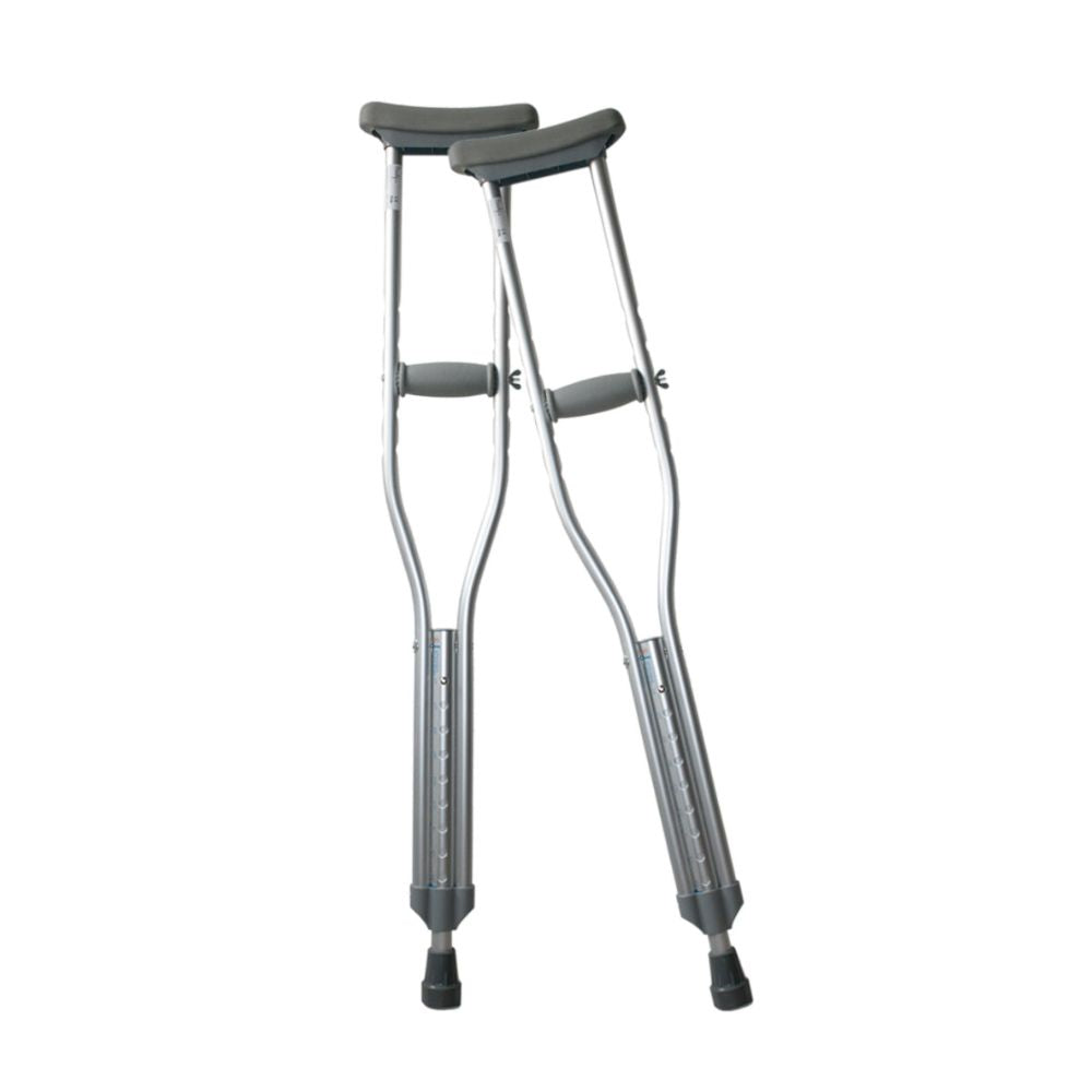 Muletas De Aluminio Ajustables Con Empuñadura (1 Par)