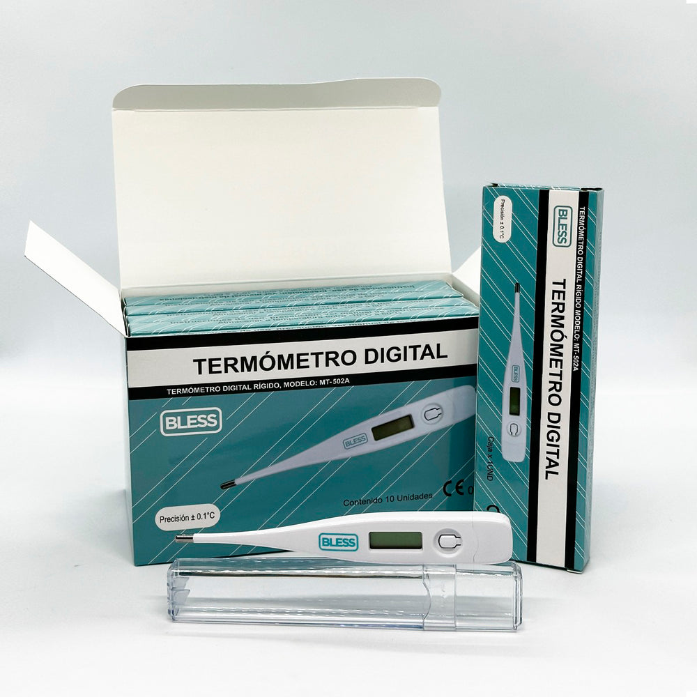 Termómetro Digital Rígido Bless® Mt-502A (1 Caja 10 Unid.)